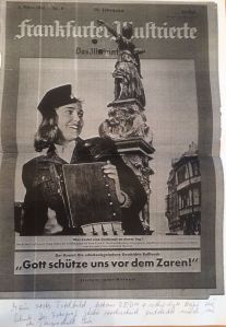 Ingeborg Schöner als "Schaffnerin" auf dem Titelbild der Frankfurter Illustrierten 1951